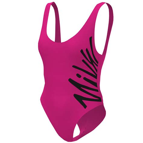 Nike Multi Logo U Back One Piece Pink Prime Aqua Swim Supplies