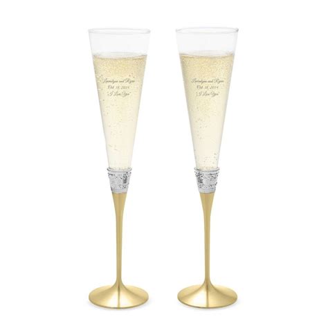 Vera Wang By Wedgwood With Love Gold Toasting Flutes