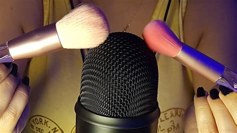 ASMR Pincel no Microfone Blue Yeti Massagem no cérebro Você vai ter