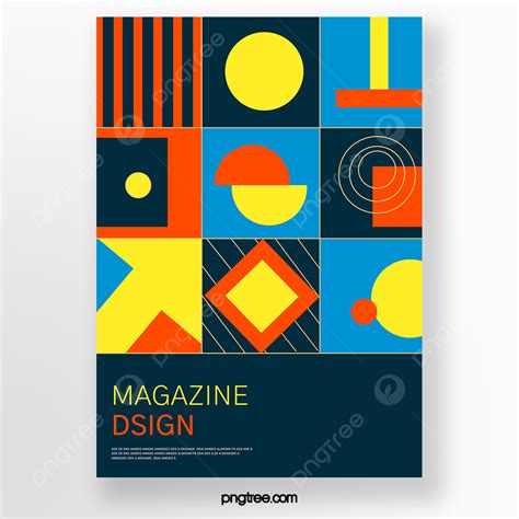 Gambar Desain Sampul Buku Warna Blok Geometris Kreatif Berwarna Warni Templat Untuk Unduh Gratis