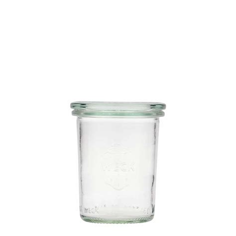 Ml Weck Cylindrical Jar Closure Round Rim Clear