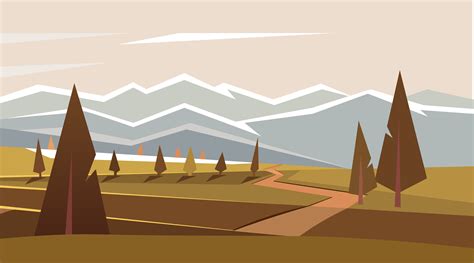 Wallpaper Artwork Minimalism Digital Art Mountains Landscape