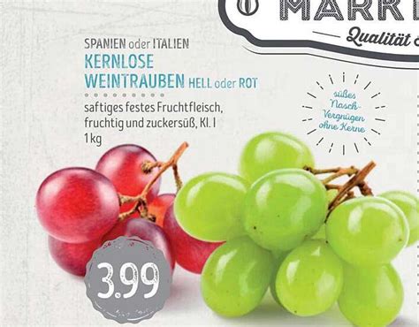 Kernlose Weintrauben Hell Oder Rot Angebot Bei Edeka Struve 1Prospekte De