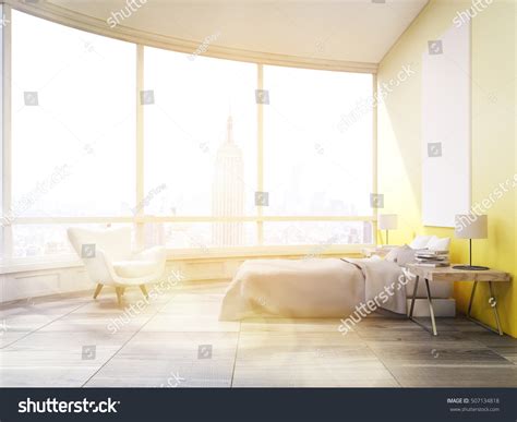 Side View Bed Sunlit Bedroom New Stock Illustration 507134818