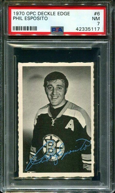 Amazon 1970 O Pee Chee Deckle Edge 6 Phil Esposito Hof Pop 10 Psa