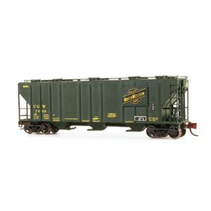 BLMA N PS 4000 Covered Hopper Chicago Great Western Green CNW