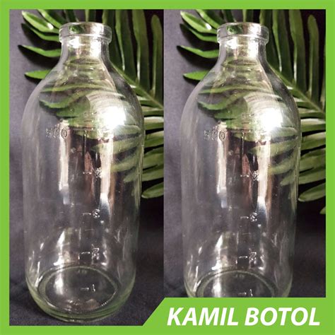 Jual Botol Kaca ASI 500ml Tutup Karet Murah Kamil Botol