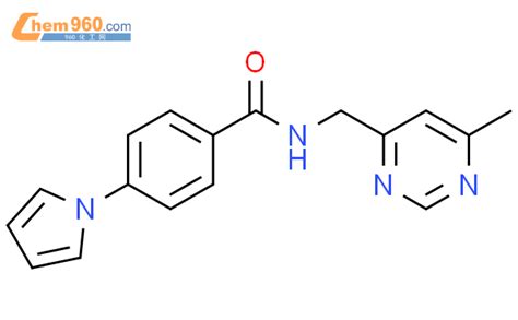 2176152 41 1 Benzamide N 6 Methyl 4 Pyrimidinyl Methyl 4 1H Pyrrol