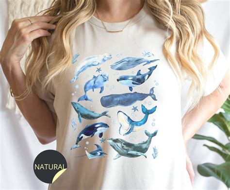 Marine Life Sweatshirt Ocean Animals Sweater Conservation Etsy
