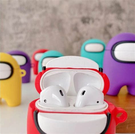 Among Us Impostor Airpod Case With Keychain Etsy