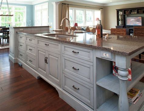 20 Elegant Designs Of Kitchen Island With Sink