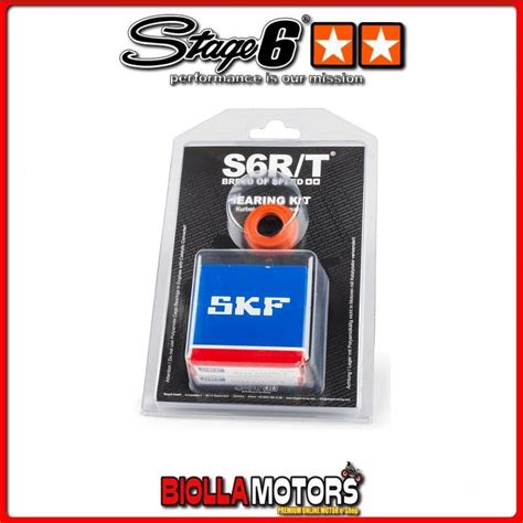 S6 8031750 Tn9 Kit Cuscinetti Albero Motore Stage6 R T C4 Gabbia Polim