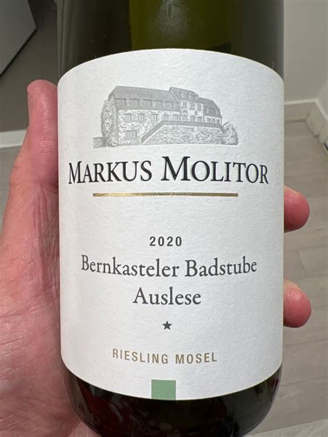 Markus Molitor Bernkasteler Badstube Riesling Auslese Green