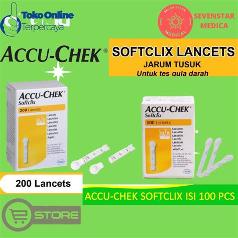 Jual Jarum Lancet Accu Chek Softclix Isi Performa Active Dan