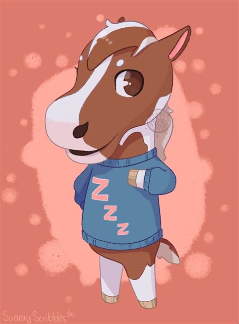 Horse As An Acnh Villager Sunray Scribbles Animal Crossing Villagers