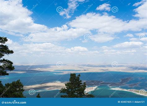 Kazakhstan lakes stock image. Image of horizontal, scene - 43457425