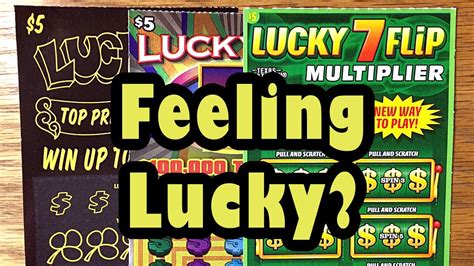 Feeling Lucky The Lucky 7 Series Texas Lottery Scratch Off Tickets