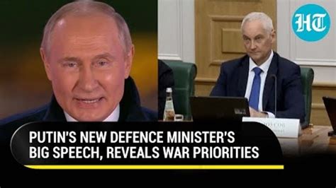 Putin S New Defence Minister Pick S Big Claims On Ukraine War Entire