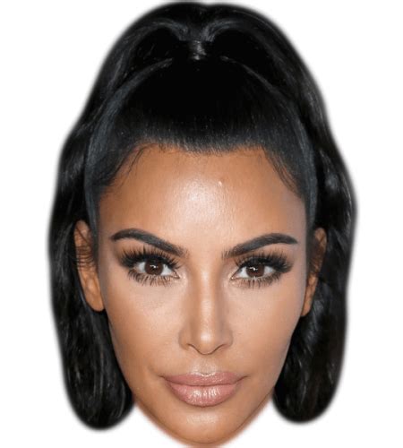 Kim Kardashian Black Hair Maske Aus Karton Celebrity Cutouts