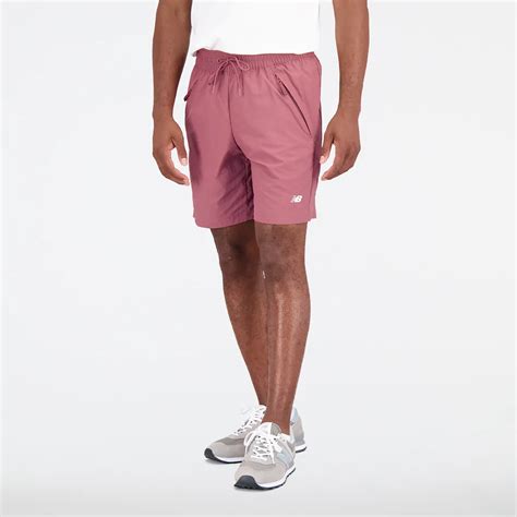New Balance Mens Athletics Woven Shorts Maroonmaroon Hamilton Place