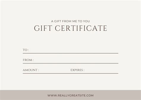 Free, printable gift certificate templates to customize | Canva