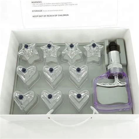 10 Pieces Love Star Shape Cupping Cups Set Suction Cups Jar Set Plastic