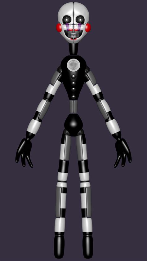 Fnaf Funtime Puppet Model By Ceborg On Deviantart