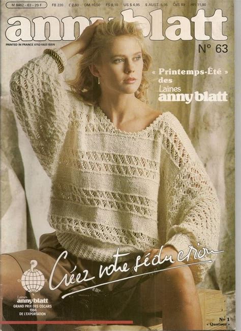 Magazine Anny Blatt N Tricot Printemps T Autres Tricot Et