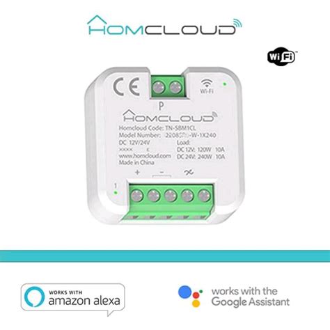 Homcloud Modulo Pulsante Rel Wi Fi V Ch Tn Sbm Cl