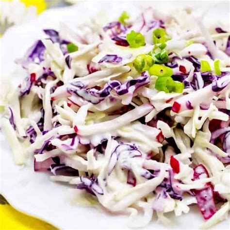 Low Carb Cole Slaw Super Easy And Crunchy Keto Friendly