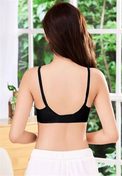線上選購 Kiss Tell Pack Premium Olivia Seamless Wireless Paded Push Up Bra in Blue Nude and