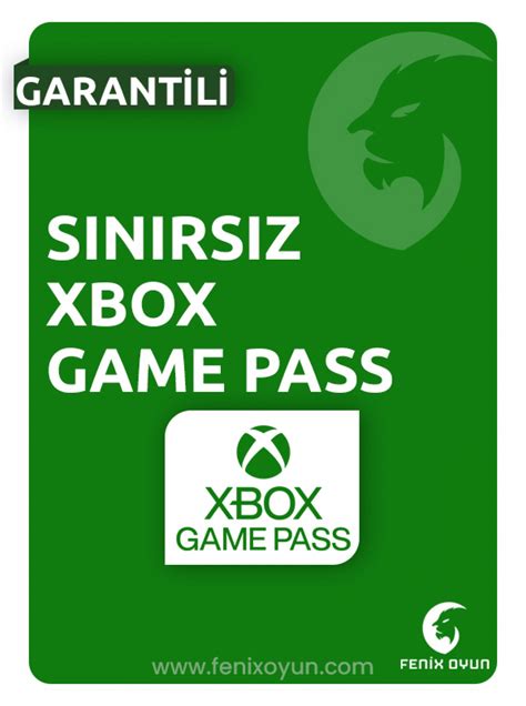 Xbox Game Pass Pc Sınırsız Satın Al Fenixoyun