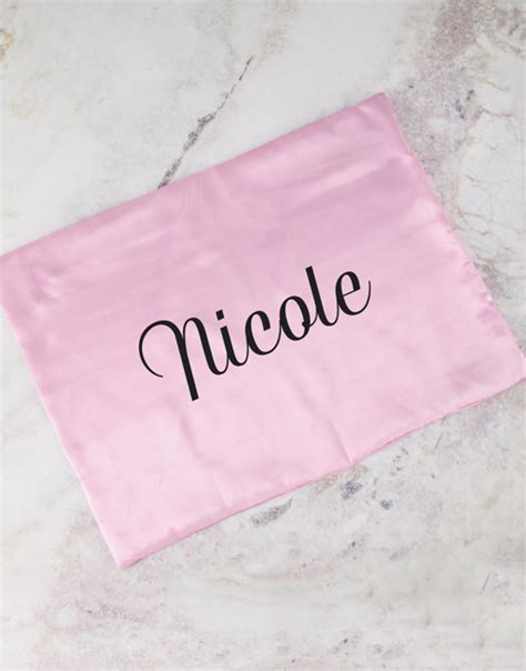 Personalised Pink Satin Pillowcase - Hamperlicious