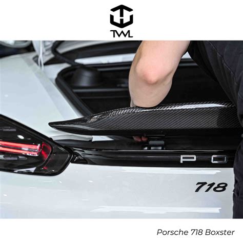 Twl台灣碳纖 全新 Porsche 保時捷 718 Boxster 高品質 頂級碳纖 卡夢 鴨尾 尾翼 蝦皮購物