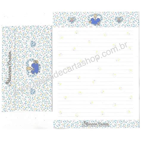 Ano Conjunto De Papel De Carta Marron Cream Caz Vintage Sanrio