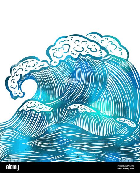 Ocean Wave Graphic