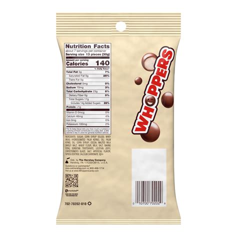 WHOPPERS Malted Milk Balls, 7 oz bag