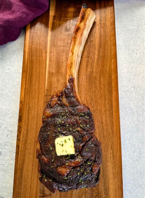 Traeger Smoked Tomahawk Steak