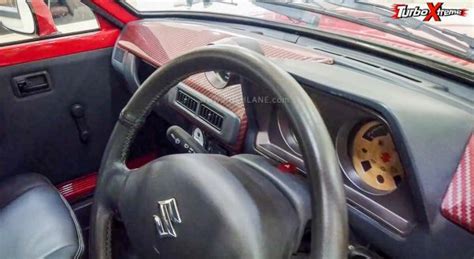 1984 Maruti 800 First Gen Modified New Tyres Leds Red Paint Etc