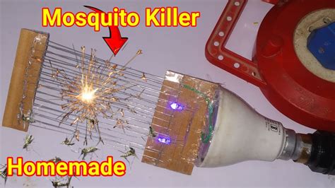 खराब Led Bulb से बनाया Powerful Mosquito Killer How To Make Mosquito Killer At Home Youtube