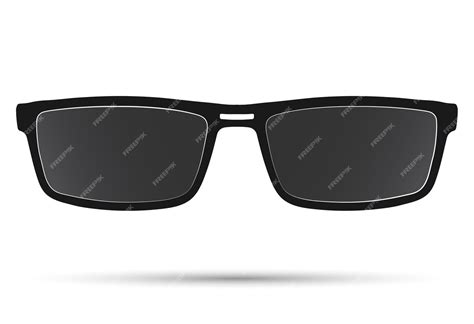 Premium Vector Sunglasses With Black Frames Isolated On A White Background