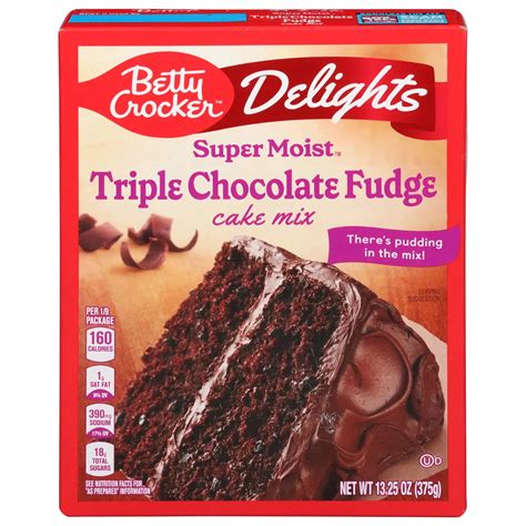 Betty Crocker Super Moist Triple Chocolate Fudge Cake Mix Shop Baking