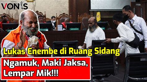 Pertanyaan Jaksa Kpk Bikin Lukas Enembe Darah Tinggi Emosi Tak