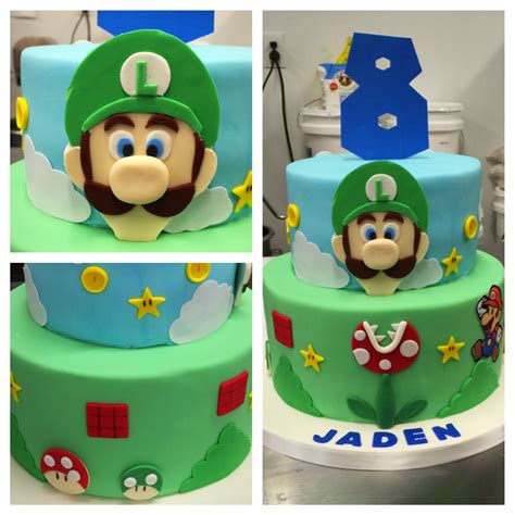 Luigi And Mario Cake Luigi Cake Mario Cake Mario Bros Cake