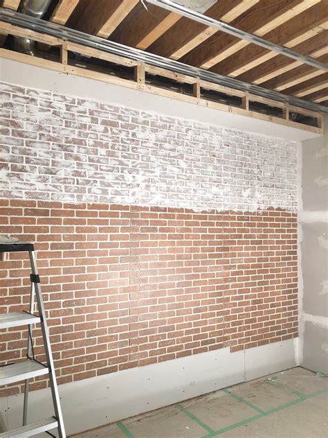 How To Diy A Faux Brick Wall With A German Schmear