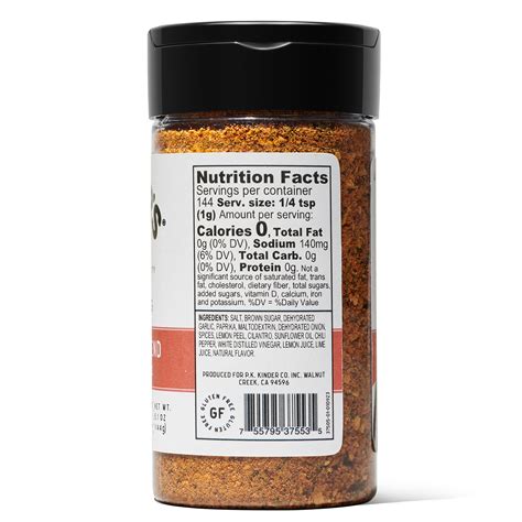 Kinders The Fajita Blend Seasoning With Citrus And Garlic 51 Oz