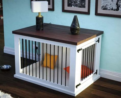 Diy Dog Crate Furniture Plans At Frank Jimenez Blog