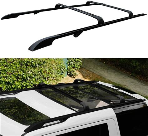 Pcs Aluminum Long Version Roof Rail Racks Cross Bars Crossbars Cargo