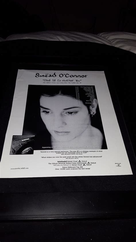 Sinead O Connor This Is To Mother You Rare Original Radio Promo Poster