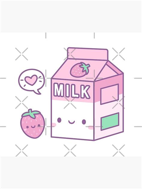 Cute Strawberry Milk Carton Photographic Print For Sale By Rustydoodle Redbubble